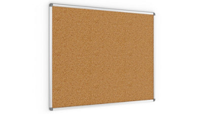 ALLboards Cork notice board aluminium frame 100x80 cm