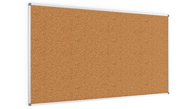 ALLboards Cork notice board aluminium frame 180x100 cm