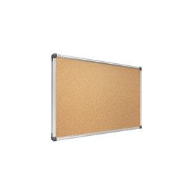 ALLboards Cork notice board aluminium frame 180x100 cm