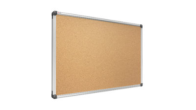 ALLboards Cork notice board aluminium frame 200x100 cm