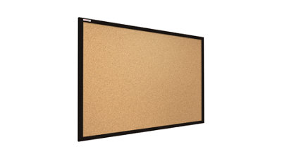 ALLboards Cork notice board black wooden frame 100x80 cm | DIY at B&Q