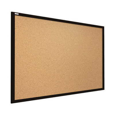 ALLboards Cork notice board wooden black frame 60x40 cm