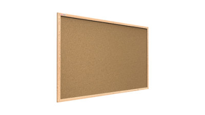 ALLboards Cork notice board wooden natural frame 100x80 cm