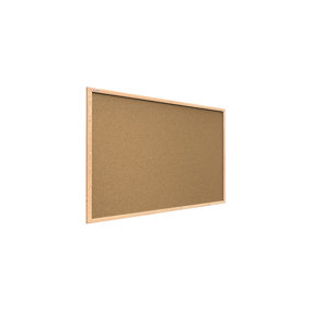 ALLboards Cork notice board wooden natural frame 100x80 cm