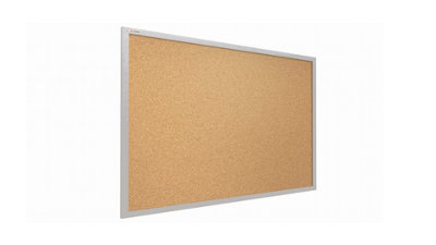 ALLboards Cork notice board wooden natural grey frame 90x60 cm
