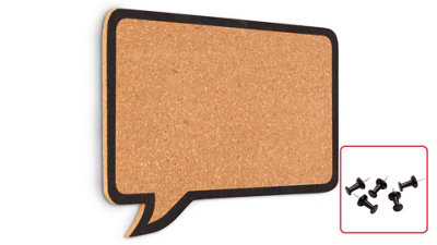 ALLboards Cork Noticeboard "Speech Bubble" 44x29 cm