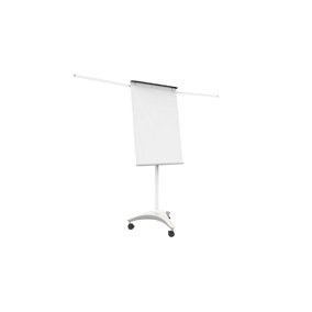 ALLboards EXCLUSIVE mobile flipchart whiteboard dry erase magnetic surface 100x70 cm with shoulders
