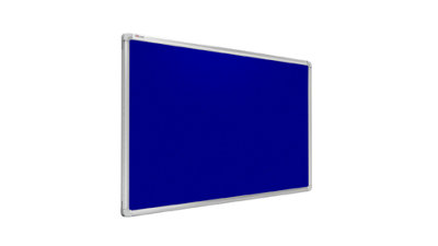 ALLboards Felt notice board aluminium frame 120x90 cm BLUE