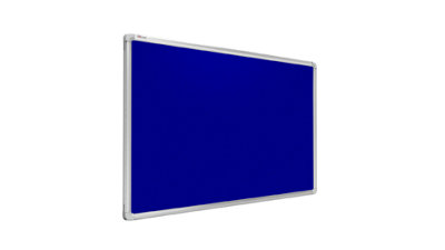 ALLboards Felt notice board aluminium frame 150x100 cm BLUE