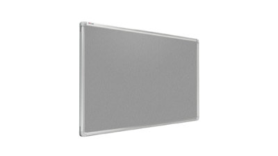 ALLboards Felt notice board aluminium frame 180x100 cm GRAY