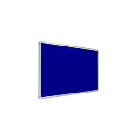 ALLboards Felt notice board aluminium frame 200x100 cm BLUE