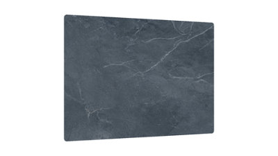 ALLboards Glass Chopping Board Anthracite Marble 60x52cm Cutting Board Splashback Worktop Saver for Kitchen Hob Protection