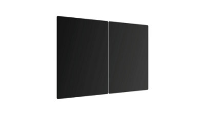 Allboards Glass Chopping Board Black Classic Black 2 Set 52x30cm Cutting Board Splashback 