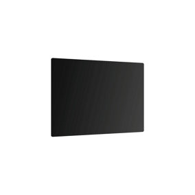 ALLboards Glass Chopping Board Black Classic Black 60x52cm Cutting Board Splashback Worktop Saver for Kitchen Hob Protection