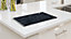 ALLboards Glass Chopping Board Black Marble 60x52cm Cutting Board Splashback Worktop Saver for Kitchen Hob Protection