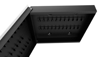 ALLboards Key Cabinet with Whiteboard, Decorative Magnetic Glass board ...