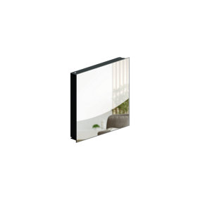 ALLboards Key Cabinet with Whiteboard, Decorative Magnetic Glass board front panel, Elegant mirror