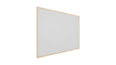 ALLboards Light grey cork notice board wooden natural frame 100x80 cm