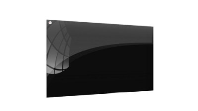 ALLboards Magnetic Black Glass Board 80x60cm, Frameless, Glass Magnetic Board, Tempered Glass, Writing Board