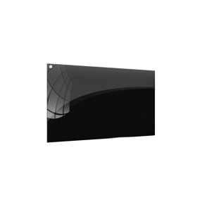 ALLboards Magnetic Black Glass Board 80x60cm, Frameless, Glass Magnetic Board, Tempered Glass, Writing Board