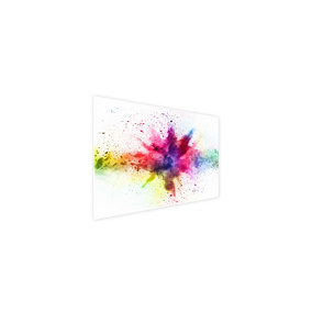 ALLboards Magnetic Boards MetalBoard COLOR SPLASH HOLI 90x60cm a Magnetic Metal Poster with an imprint