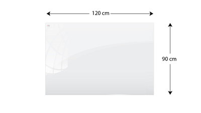 ALLboards Magnetic glass board 120x90 cm PREMIUM SUPERWHITE (super white)