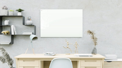 ALLboards Magnetic glass board 90x60 cm CLASSIC WHITE