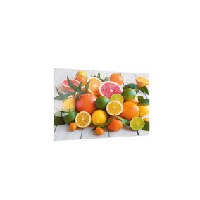 ALLboards Magnetic Glass Board CITRUS LEMON ORANGE LIME 60x40cm Print Wall Decorative Wall Picture Dry-erase Board