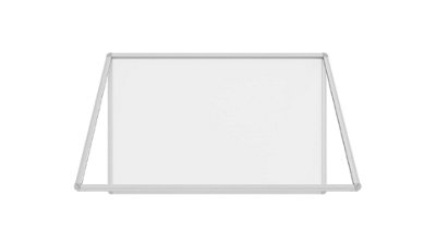 ALLboards Magnetic Whiteboard Display Case with Aluminium Frame ...