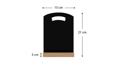 ALLboards Table top chalkboard with handle - set of 4