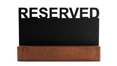 ALLboards Table top chalkboards RESERVED, Shape reserved- set of 4