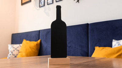 ALLboards Table top chalkboards WINE SHAPE BOTTLE OF WINE - set of 4