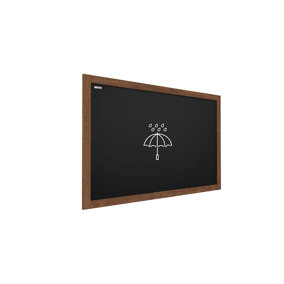 ALLboards Waterproof Chalkboard with Varnished Wooden Frame 150x100cm, Chalk Writing Board Outdoor, Indoor