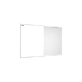 ALLboards Whiteboard and white cork COMBO board in a white wooden frame 60 x 40cm