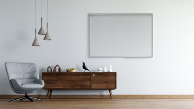 ALLboards Whiteboard dry erase ceramic surface aluminium frame 150x120 cm P3
