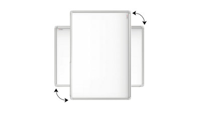 ALLboards Whiteboard dry erase magnetic surface aluminium frame 240x100 cm PREMIUM EXPO