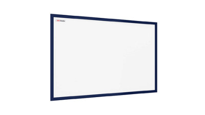 ALLboards Whiteboard dry erase magnetic surface wooden dark blue navy frame 120x90 cm Price Comparisons | Compare The Build