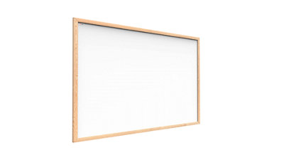 ALLboards Whiteboard dry erase magnetic surface wooden natural frame 100x80 cm