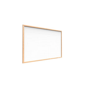 ALLboards Whiteboard dry erase magnetic surface wooden natural frame 100x80 cm