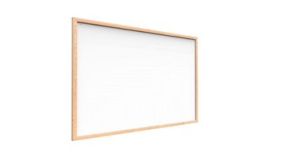 ALLboards Whiteboard dry erase magnetic surface wooden natural frame 150x100 cm