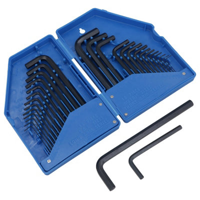 Allen Wrench Hex Key Set 30PC SAE METRIC Long Short Arm CrV Steel with | EngineNomics