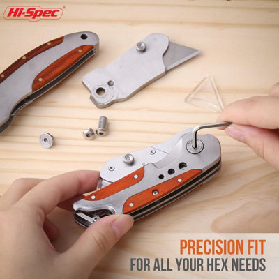 Allen Key Set Hex Metric 11 PC Wrench Tool Set 1.27-6mm Long and Short Arm