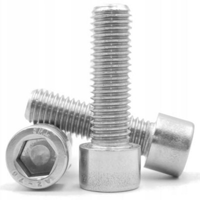 Allen Socket M8 x 50mm (partial thread) Cap Head Screws Bolts Pack of: 10  DIN 912 A2 Stainless Steel - 3