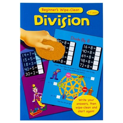 Alligator Division Activity Book Blue/Yellow/Purple (One Size)