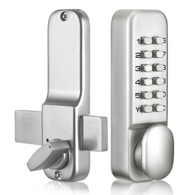Alloy Lock Box, Chrome-Plated Mechanical Code Lock, Waterproof, Indoor ...
