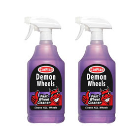 Alloy Wheel Cleaner CarPlan Demon Universal Brake Dust Dirt Remover 1 Litre x2