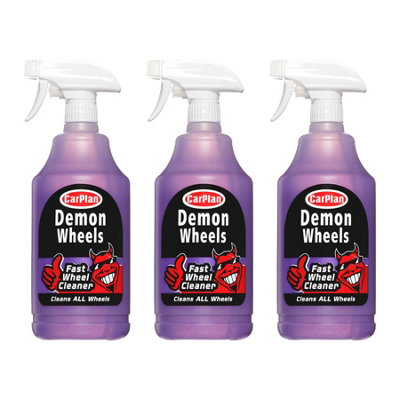 Alloy Wheel Cleaner CarPlan Demon Universal Brake Dust Dirt Remover 1 Litre x3