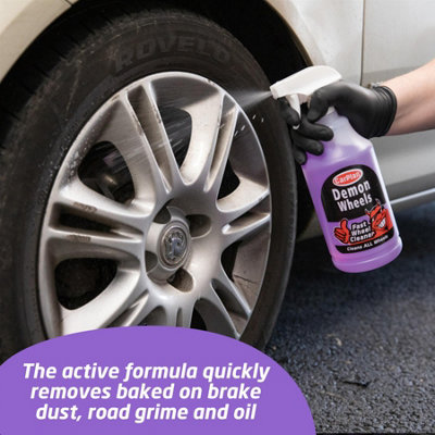 Alloy Wheel Cleaner CarPlan Demon Universal Brake Dust Dirt Remover 1 Litre x3 - 4