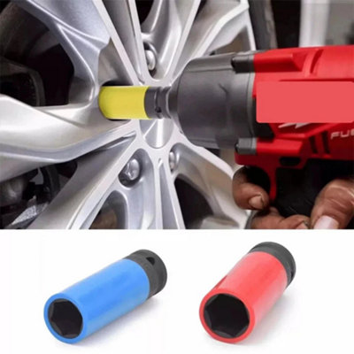Alloy Wheel Nut Socket Set 17 mm 19 mm 21 mm Thin Wall Deep Impact Drive