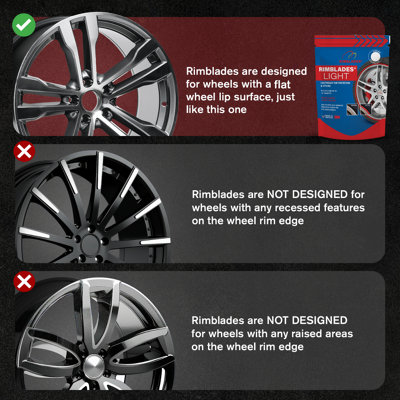 Alloy Wheel Protector by Rimblades Light - Protects from Kerb Rash - Pink